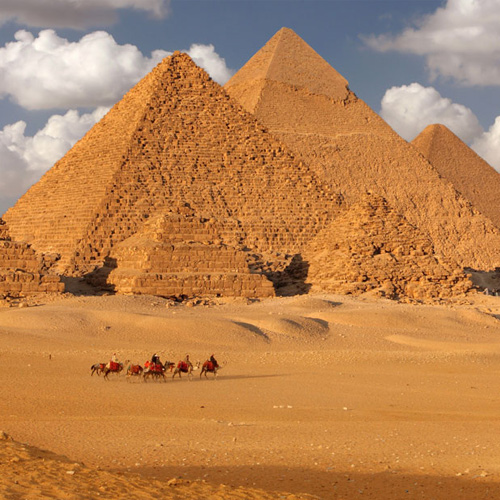Middle East Egypt Pyramids Camels