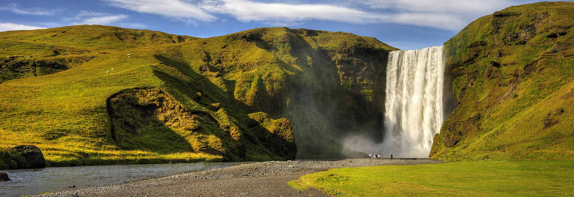 Europe Iceland Skogar Skogafoss Waterfall